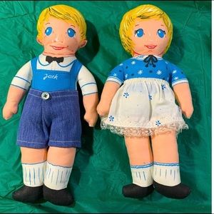 Vintage Jack and Jill Dolls